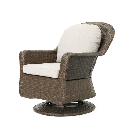 Fauteuil club d'extérieur en osier Liam (lot de 2) par Christopher Knight Home