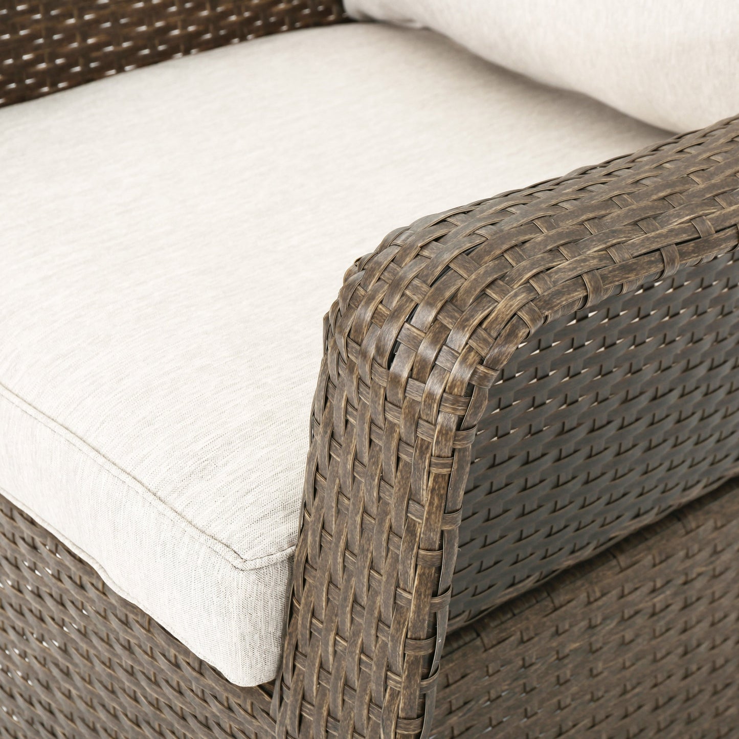 Fauteuil club d'extérieur en osier Liam (lot de 2) par Christopher Knight Home