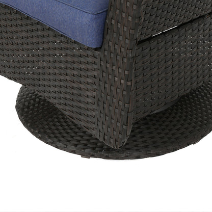 Fauteuil club d'extérieur en osier Liam (lot de 2) par Christopher Knight Home