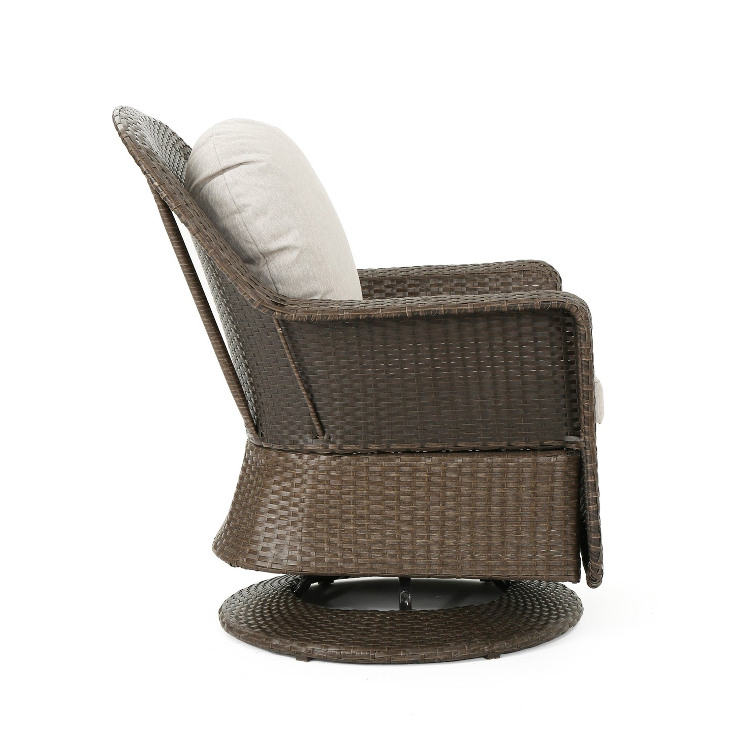 Fauteuil club d'extérieur en osier Liam (lot de 2) par Christopher Knight Home