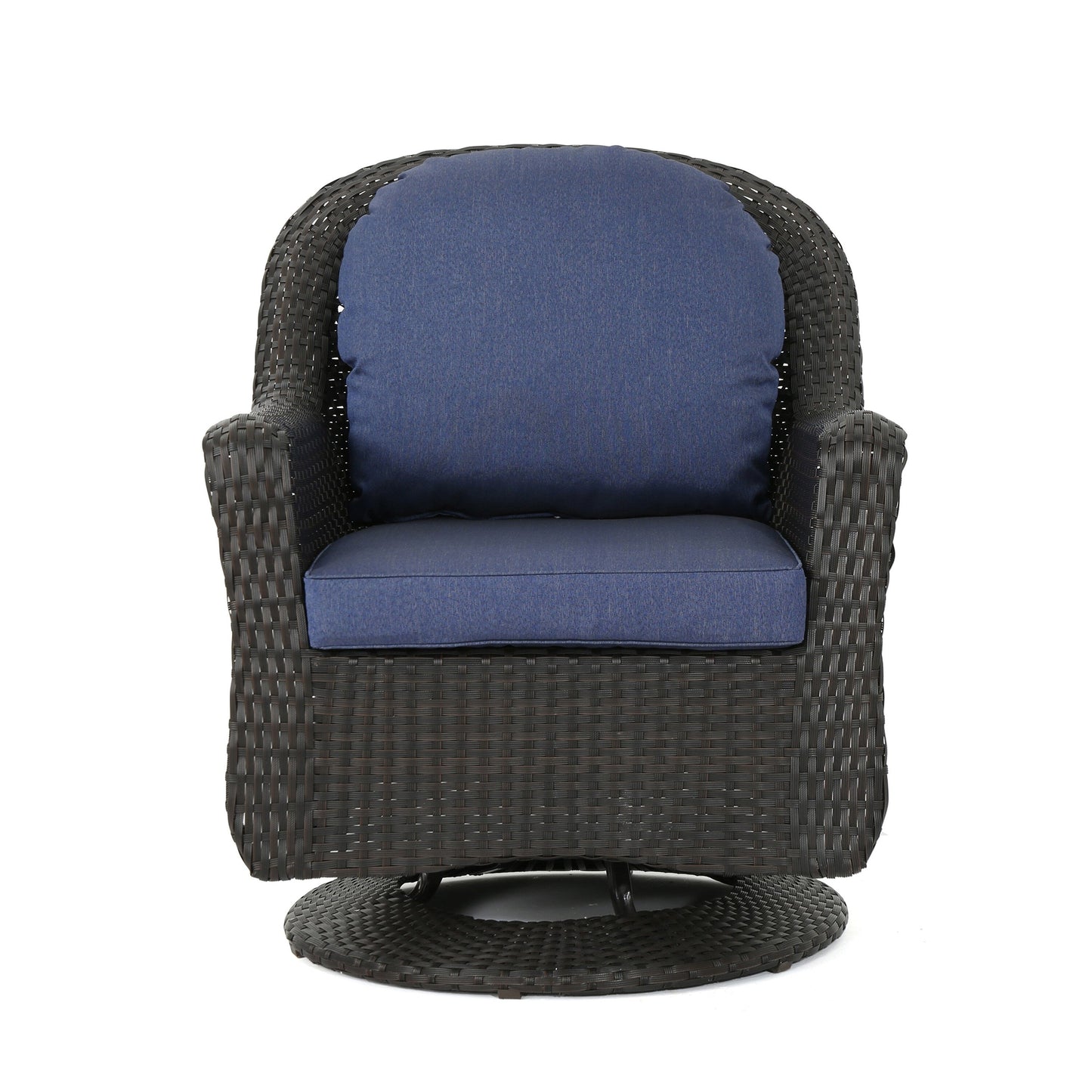 Fauteuil club d'extérieur en osier Liam (lot de 2) par Christopher Knight Home