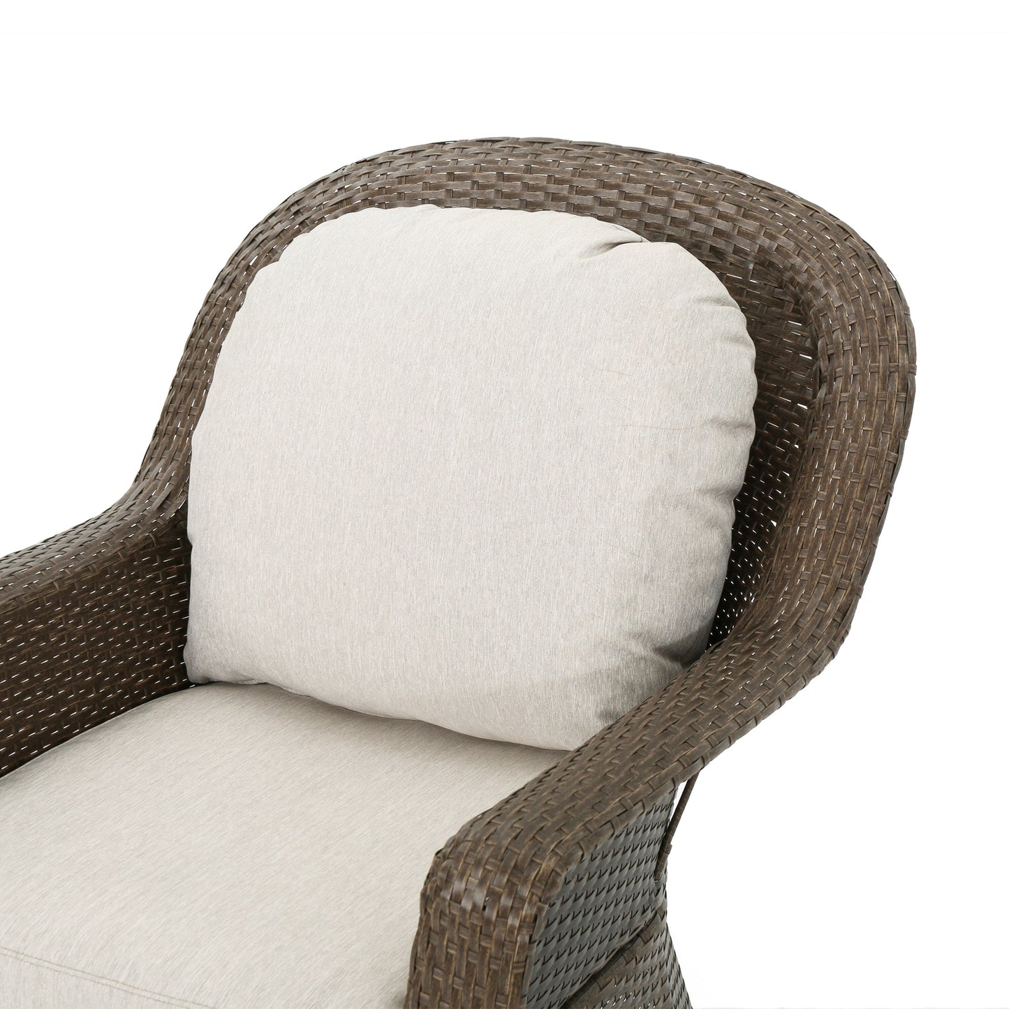 Fauteuil club d'extérieur en osier Liam (lot de 2) par Christopher Knight Home