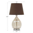 Lampe de table en verre Liezen par iNSPIRE Q Modern