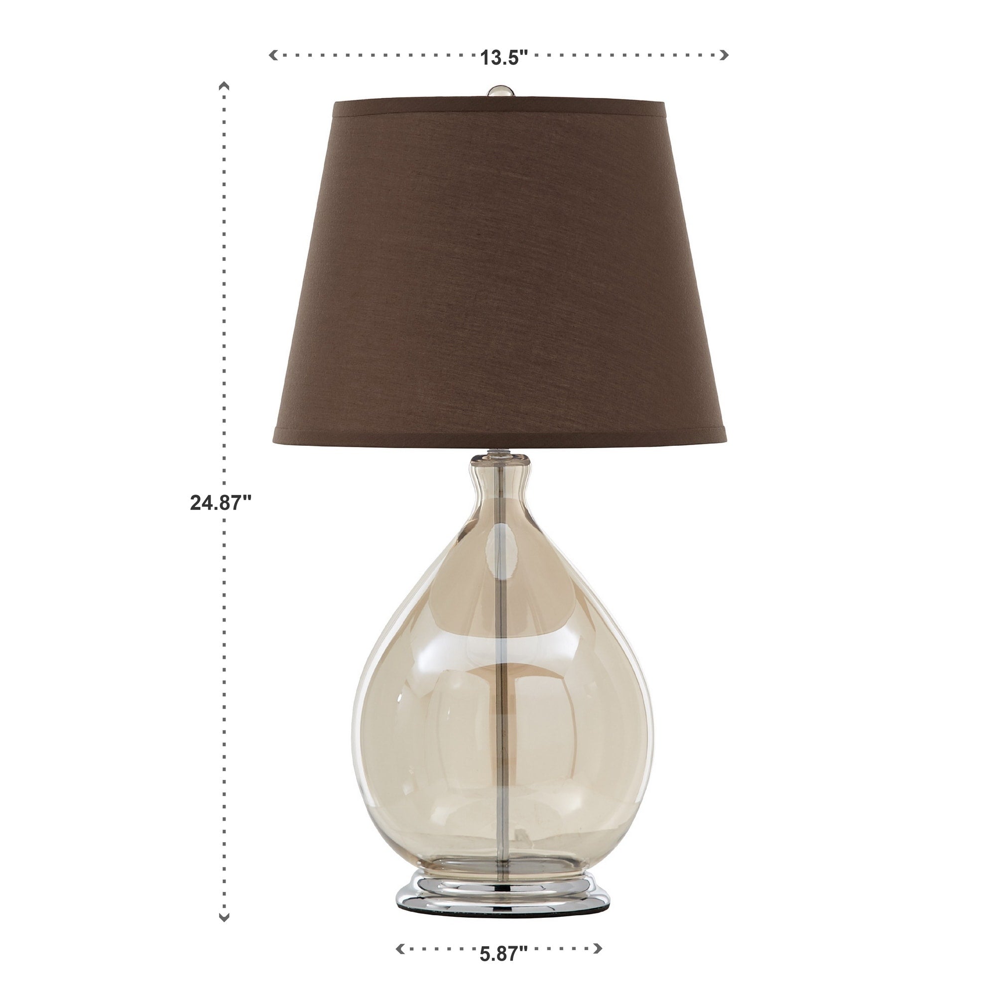 Lampe de table en verre Liezen par iNSPIRE Q Modern
