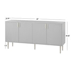 Buffet/buffet à quatre portes Lifestorey Tabaria du milieu du siècle