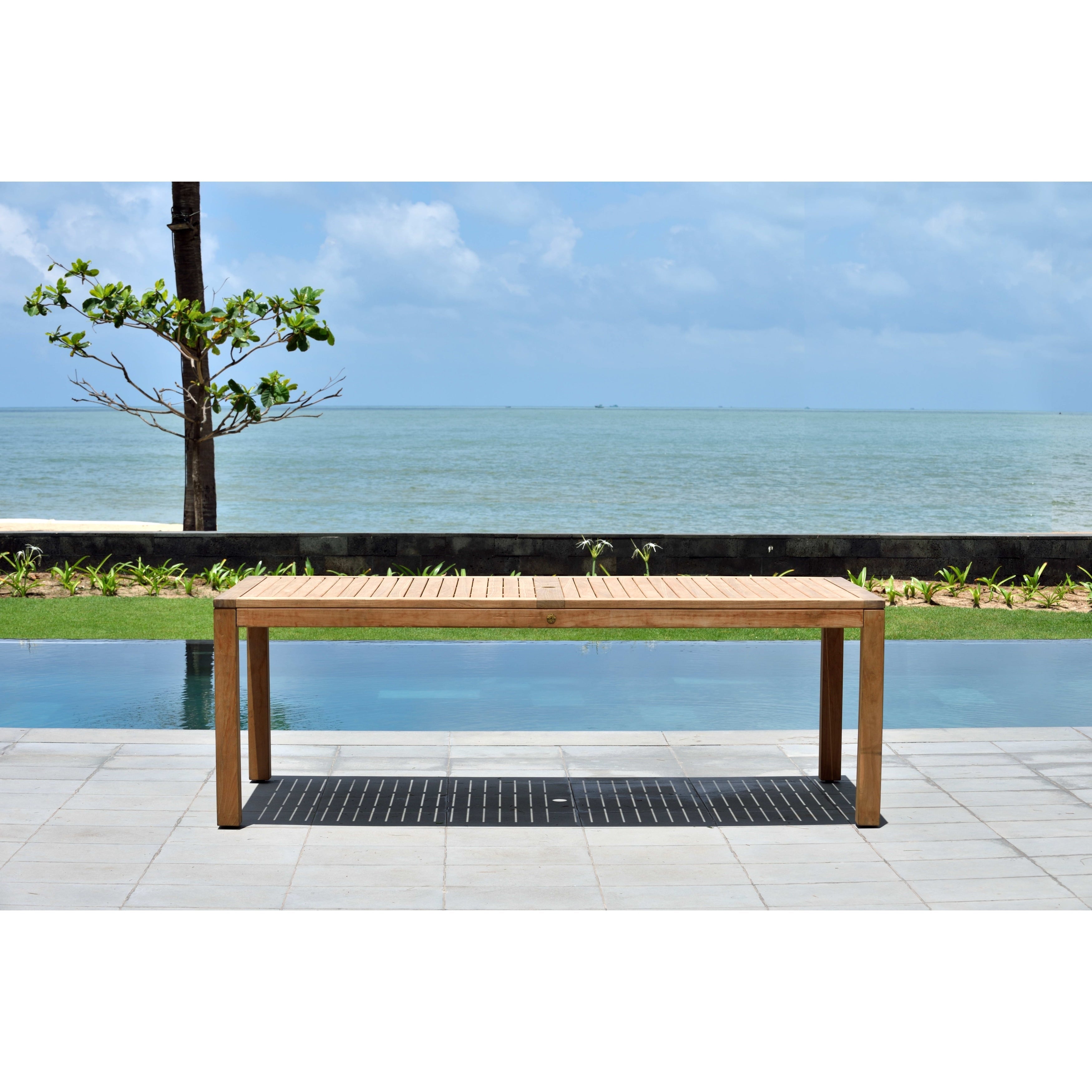 Ensemble de salle à manger de luxe LifestyleGarden 9 pièces en teck pour patio extérieur