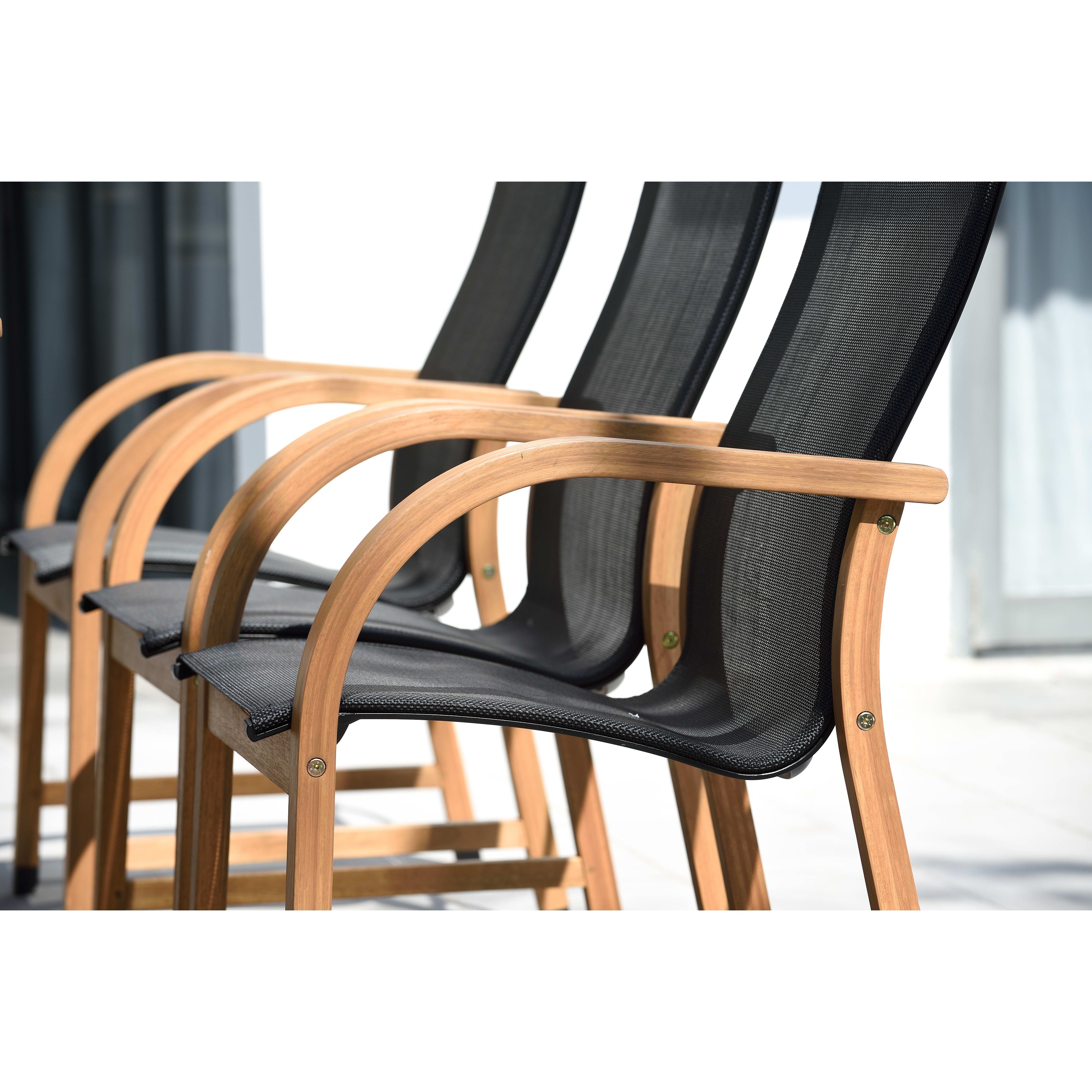Ensemble de salle à manger de luxe LifestyleGarden 9 pièces en teck pour patio extérieur