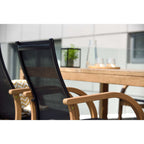 Ensemble de salle à manger de luxe LifestyleGarden 9 pièces en teck pour patio extérieur