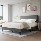 Cadre de lit plateforme rembourré réglable Lifezone Queen Size