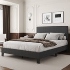 Cadre de lit plateforme rembourré réglable Lifezone Queen Size