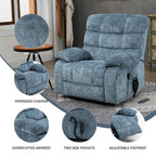 Fauteuil inclinable releveur à massage thermique, double moteur, position infinie, jusqu'à 350 lb, grands fauteuils inclinables électriques releveurs