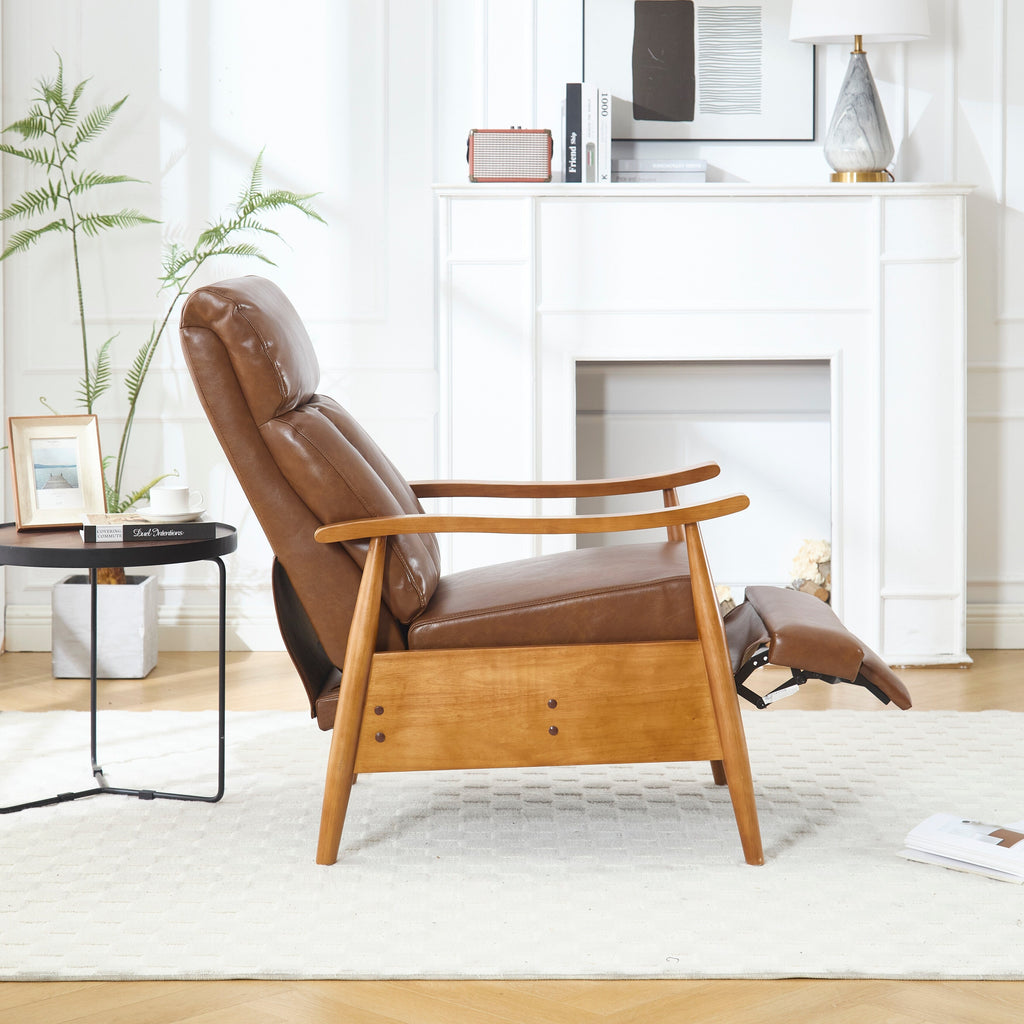 Chaise longue réglable marron clair 26,38