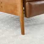 Chaise longue réglable marron clair 26,38
