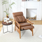 Chaise longue réglable marron clair 26,38