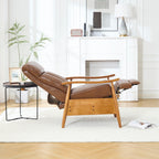 Chaise longue réglable marron clair 26,38
