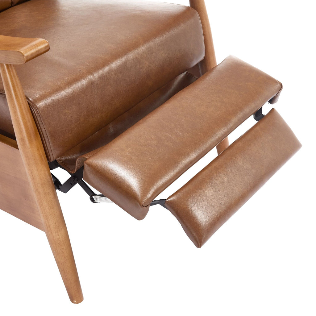 Chaise longue réglable marron clair 26,38