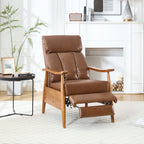 Chaise longue réglable marron clair 26,38