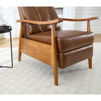 Chaise longue réglable marron clair 26,38