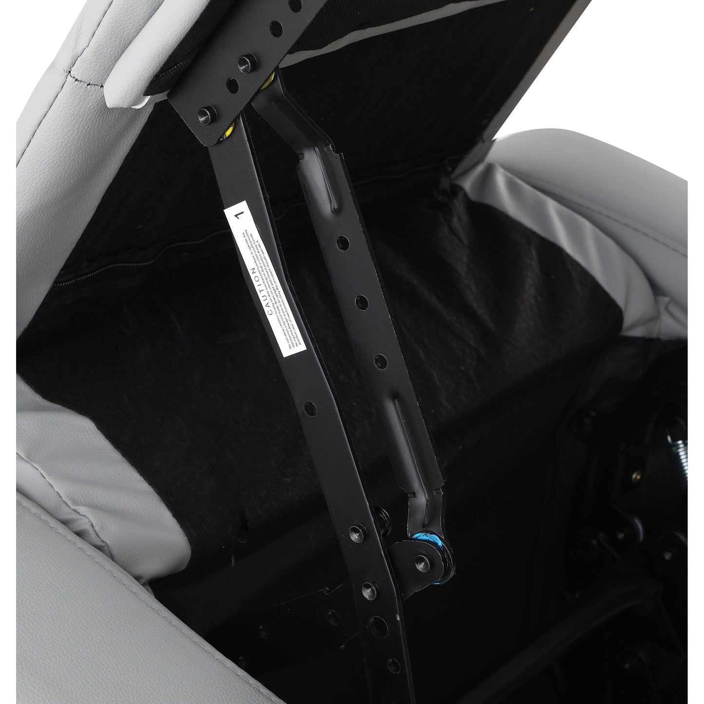 Fauteuil inclinable manuel pivotant à 360° en cuir synthétique gris clair avec protection anti-salissure pour les pieds et tissu résistant aux rayures des chats