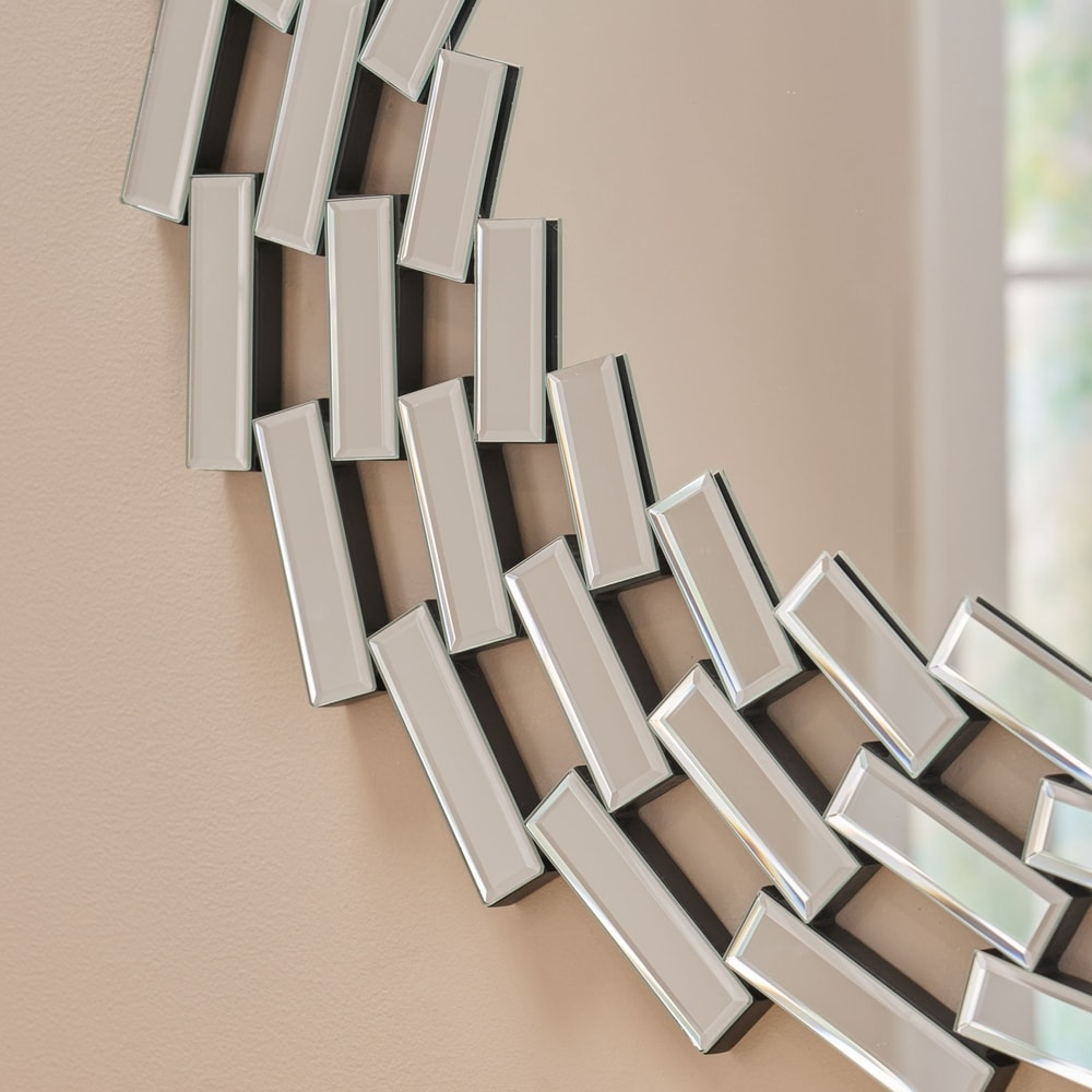 Miroir mural Lileas Glam par Christopher Knight Home - Argent