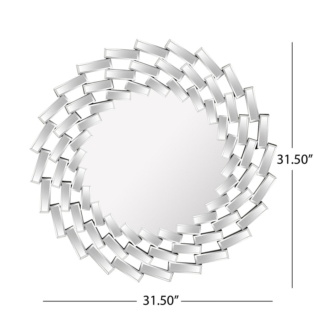 Miroir mural Lileas Glam par Christopher Knight Home - Argent