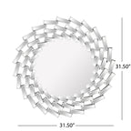 Miroir mural Lileas Glam par Christopher Knight Home - Argent