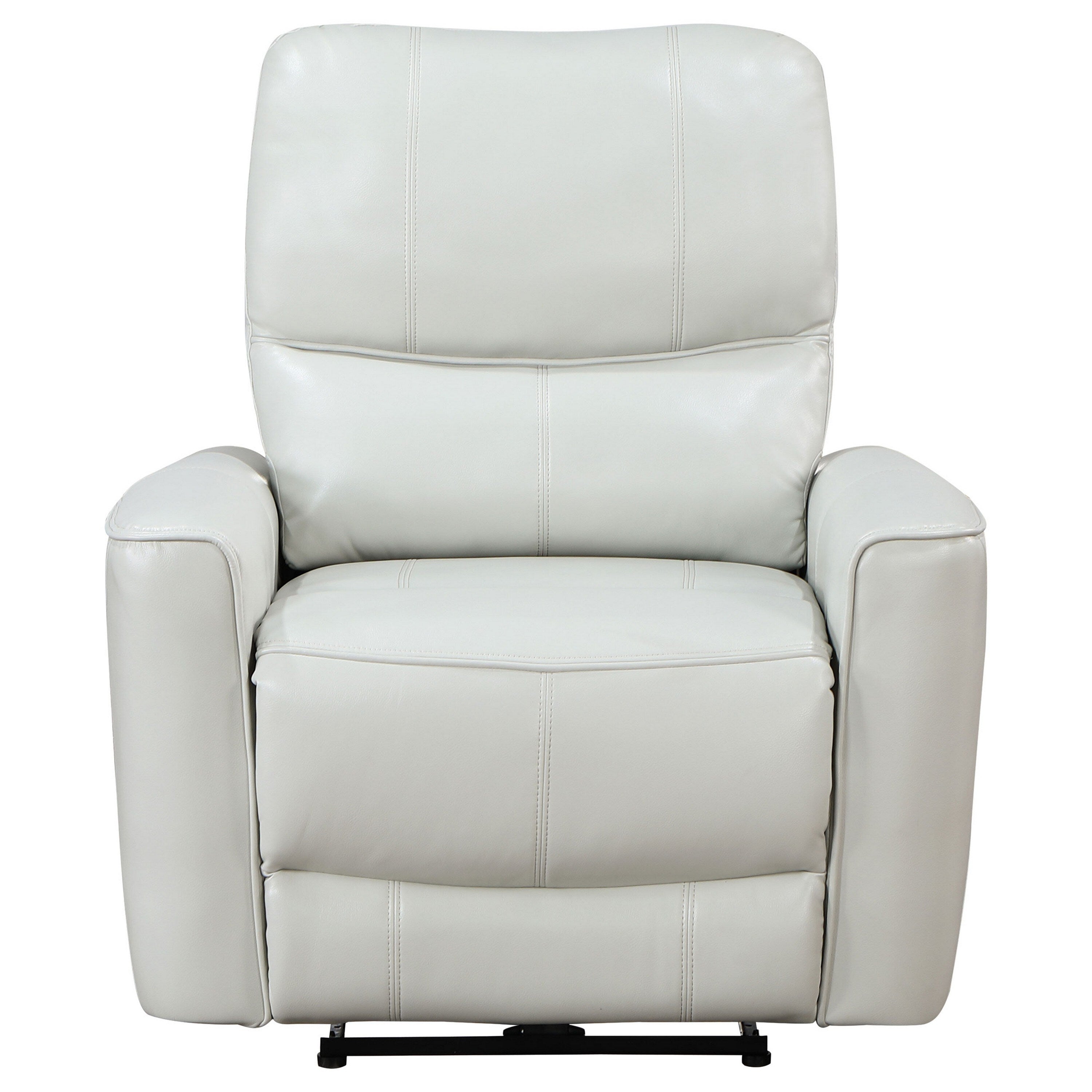 Fauteuil inclinable électrique Lima, similicuir ivoire, port USB, coussins en mousse