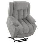 Fauteuil inclinable électrique Limi, gris clair, port USB, porte-gobelets