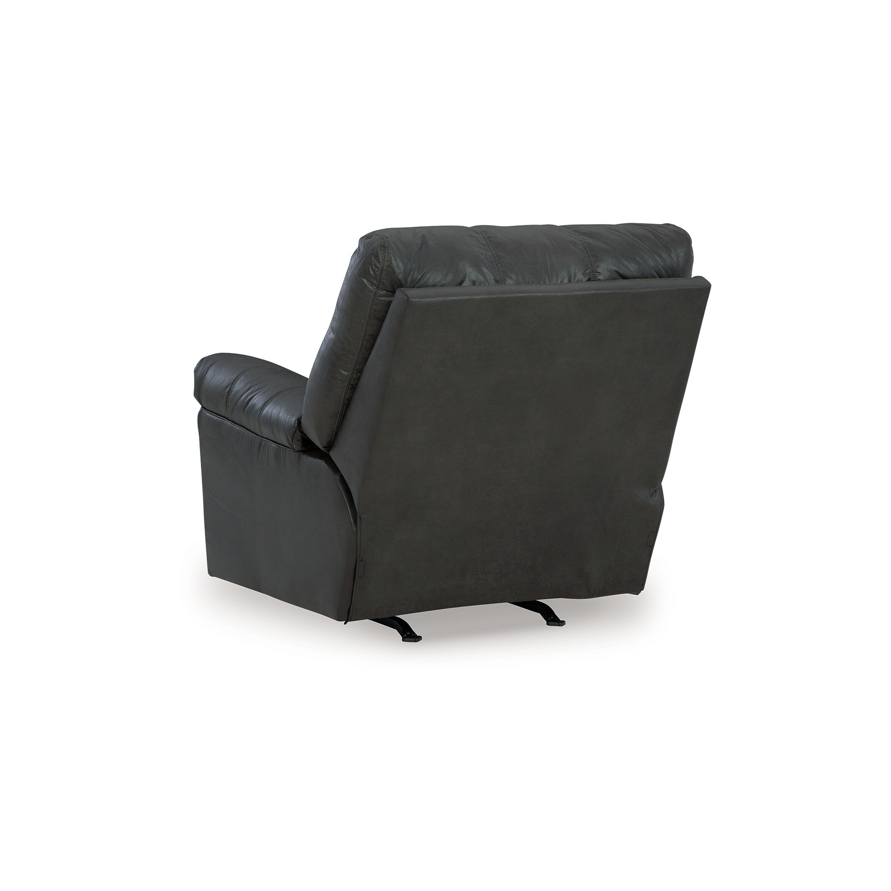 Fauteuil inclinable manuel Limu Accent, similicuir gris classique et moelleux