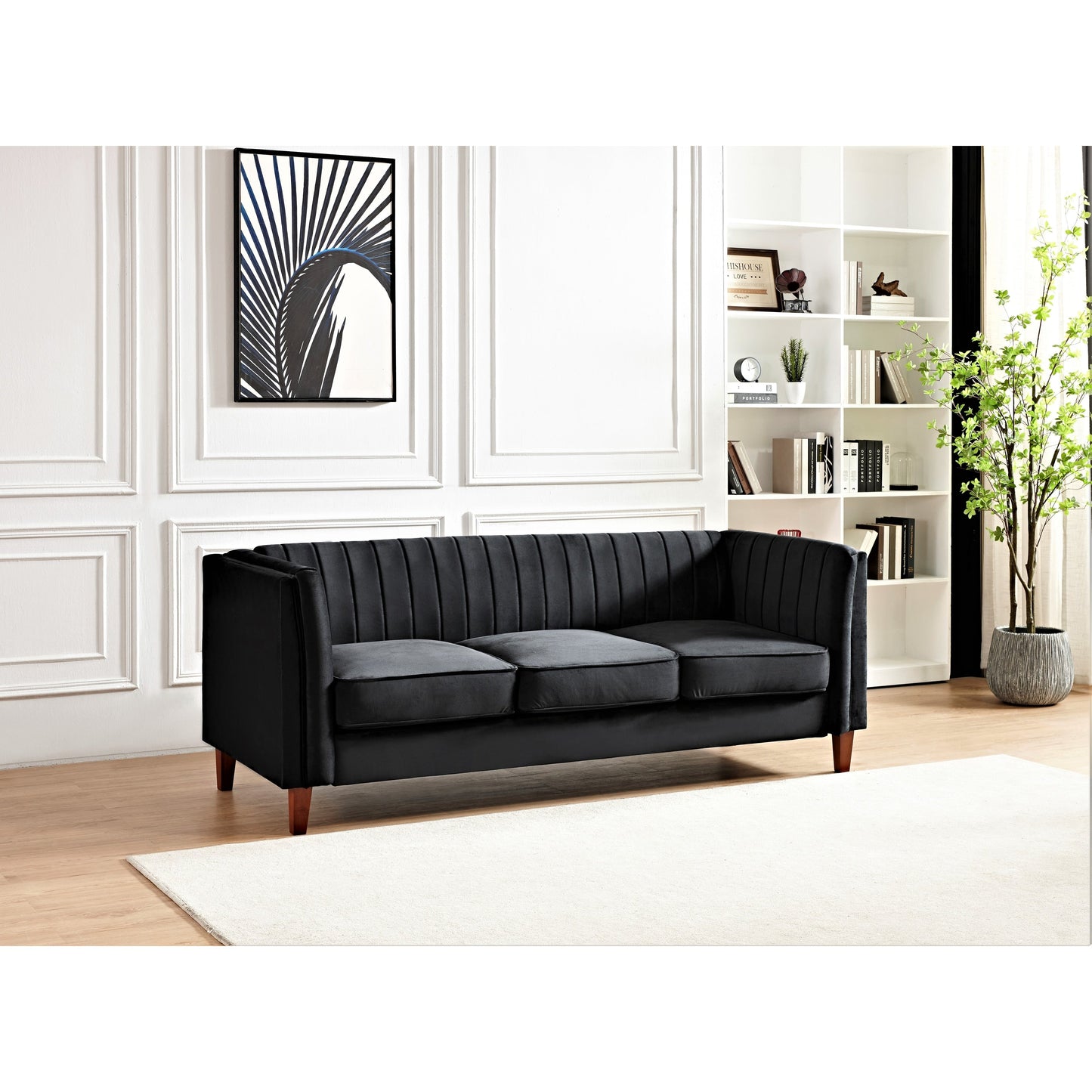 Canapé design carré capitonné Line
