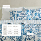Parure de couette réversible toutes saisons en duvet synthétique Linery &amp; Co.