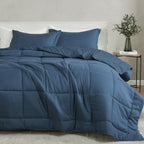 Parure de couette réversible toutes saisons en duvet synthétique Linery &amp; Co.