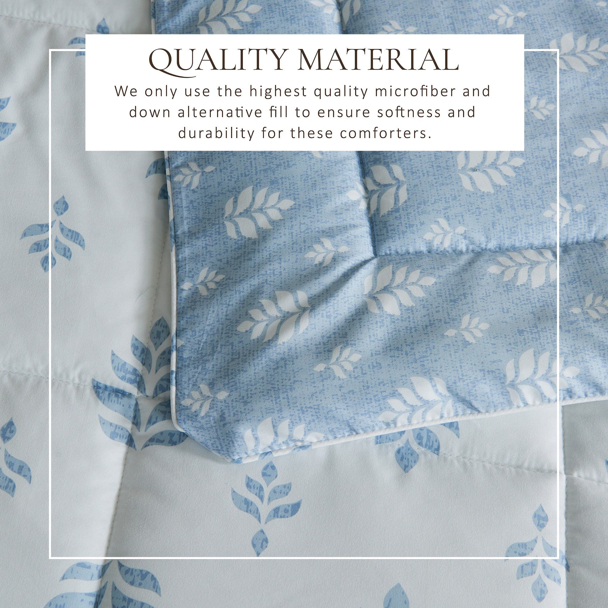 Parure de couette réversible toutes saisons en duvet synthétique Linery &amp; Co.