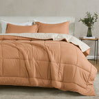 Parure de couette réversible toutes saisons en duvet synthétique Linery &amp; Co.