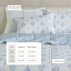 Parure de couette réversible toutes saisons en duvet synthétique Linery &amp; Co.