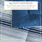 Parure de couette réversible toutes saisons en duvet synthétique Linery &amp; Co.