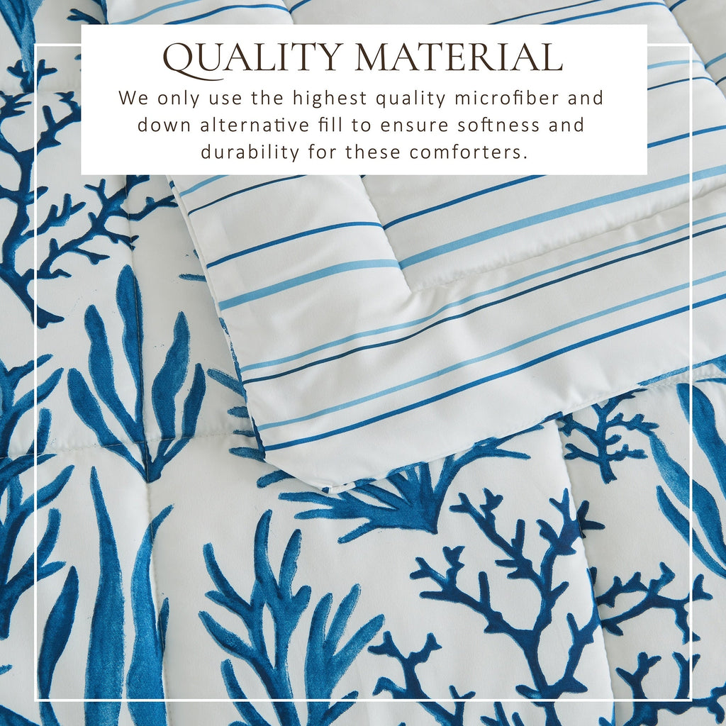 Parure de couette réversible toutes saisons en duvet synthétique Linery &amp; Co.