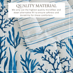 Parure de couette réversible toutes saisons en duvet synthétique Linery &amp; Co.