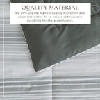 Parure de couette réversible toutes saisons en duvet synthétique Linery &amp; Co.