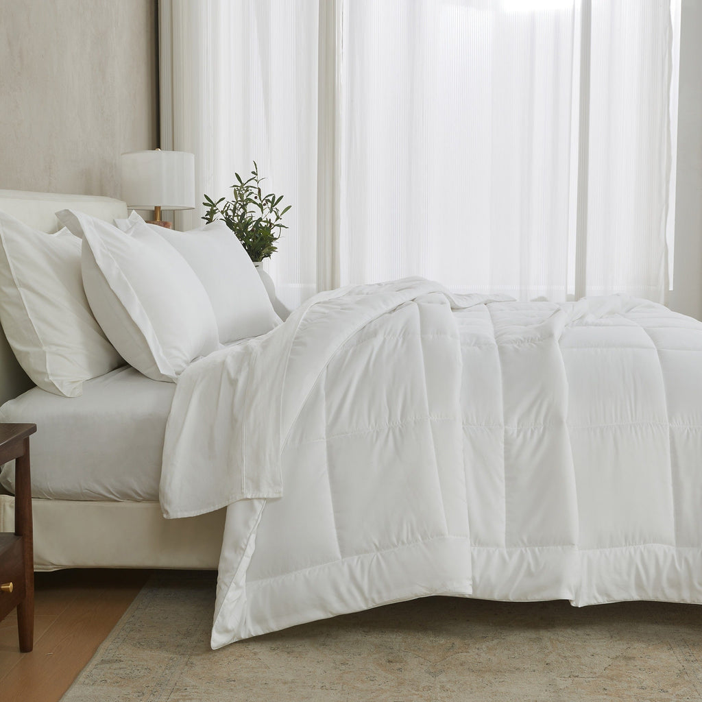 Parure de couette réversible toutes saisons en duvet synthétique Linery &amp; Co.