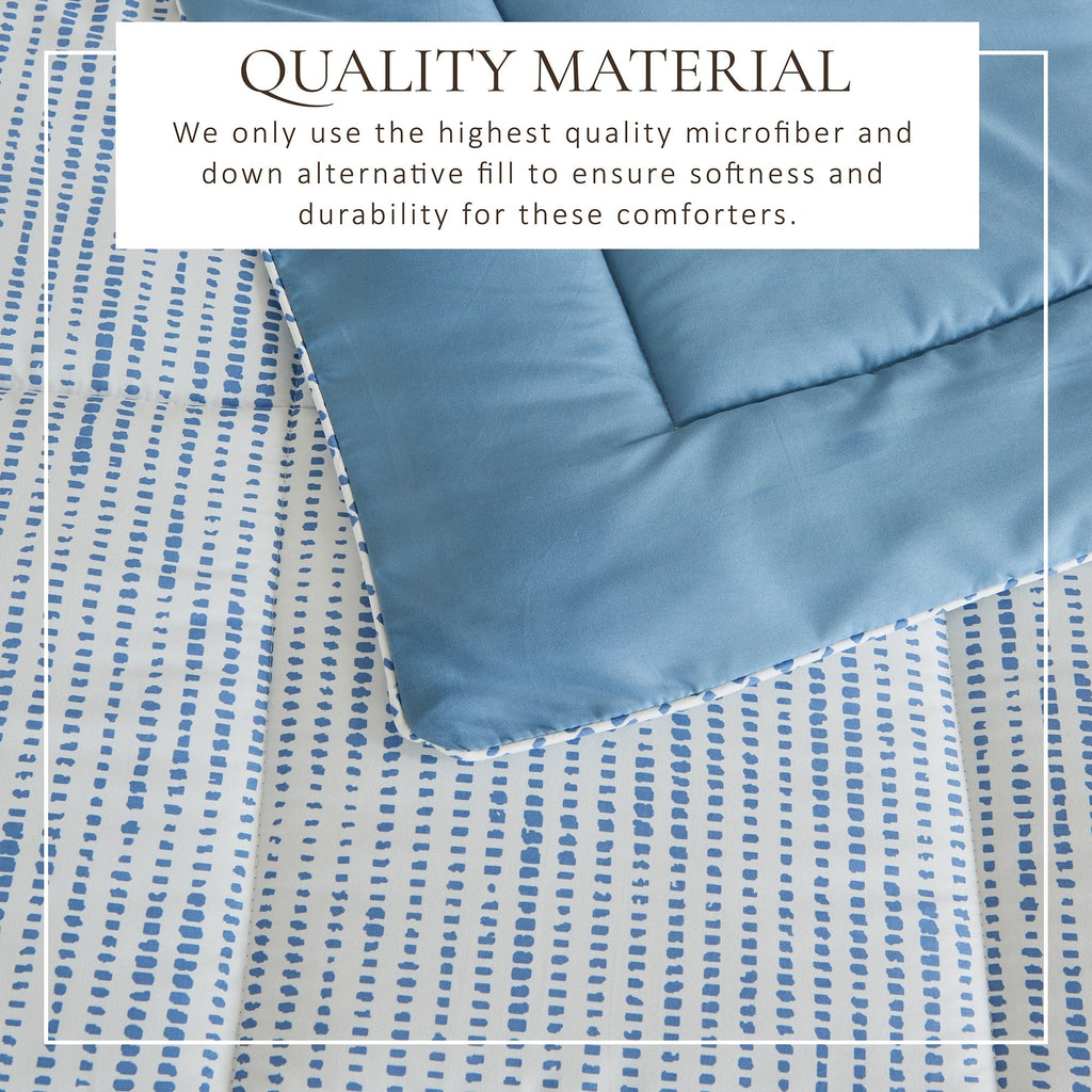 Parure de couette réversible toutes saisons en duvet synthétique Linery &amp; Co.