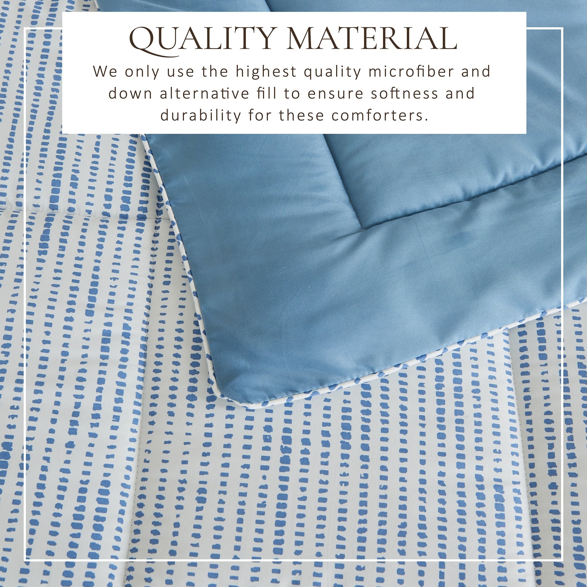 Parure de couette réversible toutes saisons en duvet synthétique Linery &amp; Co.