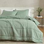 Parure de couette réversible toutes saisons en duvet synthétique Linery &amp; Co.