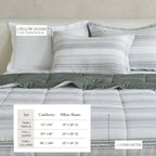 Parure de couette réversible toutes saisons en duvet synthétique Linery &amp; Co.
