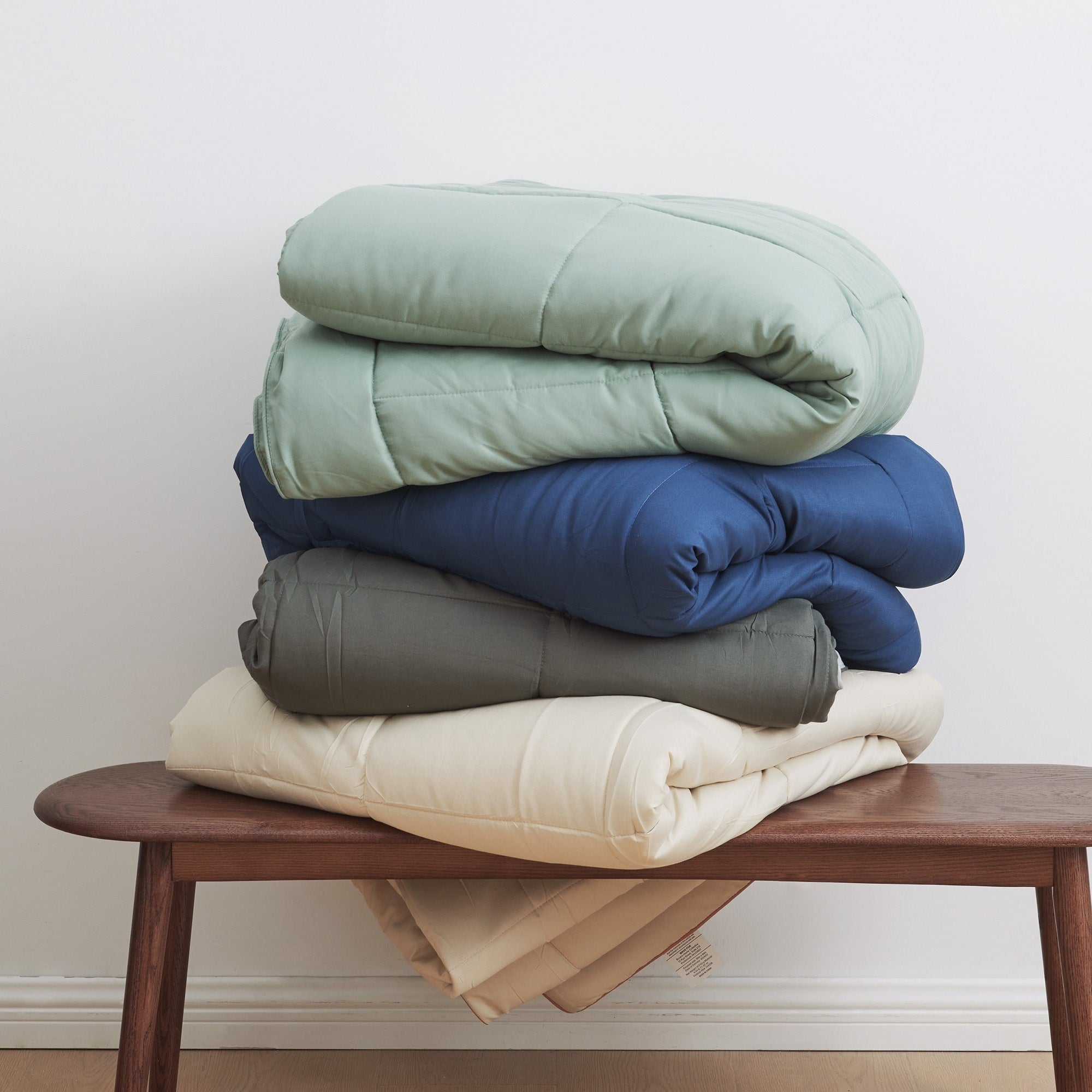 Parure de couette réversible toutes saisons en duvet synthétique Linery &amp; Co.