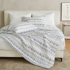 Parure de couette réversible toutes saisons en duvet synthétique Linery &amp; Co.