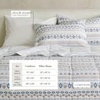 Parure de couette réversible toutes saisons en duvet synthétique Linery &amp; Co.