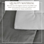 Parure de couette réversible toutes saisons en duvet synthétique Linery &amp; Co.