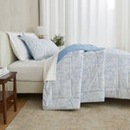 Parure de couette réversible toutes saisons en duvet synthétique Linery &amp; Co.