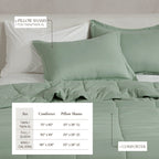 Parure de couette réversible toutes saisons en duvet synthétique Linery &amp; Co.